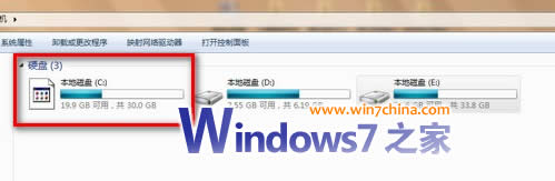 �һ�Windows7�¶�ʧ��C�̵ȴ���ͼ��